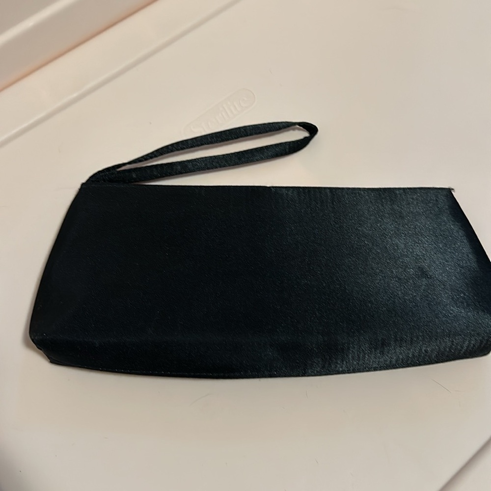 Black Satin Handbag - Picture 2 of 5